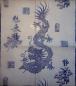 Preview: ASI-203 Asia - 1-ply (white/blue/Banana Fibre) - Ihr - Table Runner 33x600cm